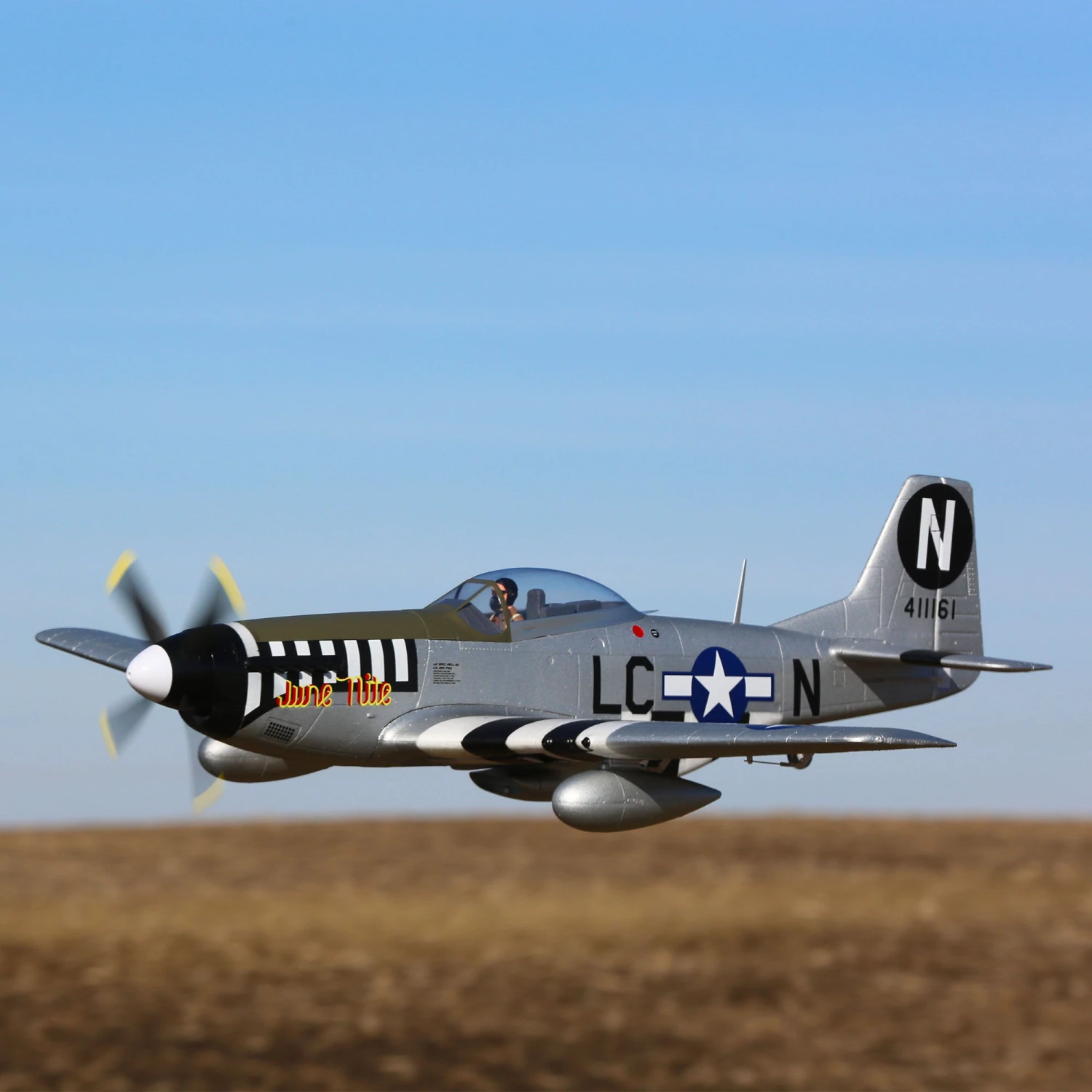 New ❤️ E-flite P-51D Mustang 1.2m BNF Basic with AS3X and SAFE Select 🤩 13 New ❤️ E-flite P-51D Mustang 1.2m BNF Basic with AS3X and SAFE Select 🤩 - Image 13