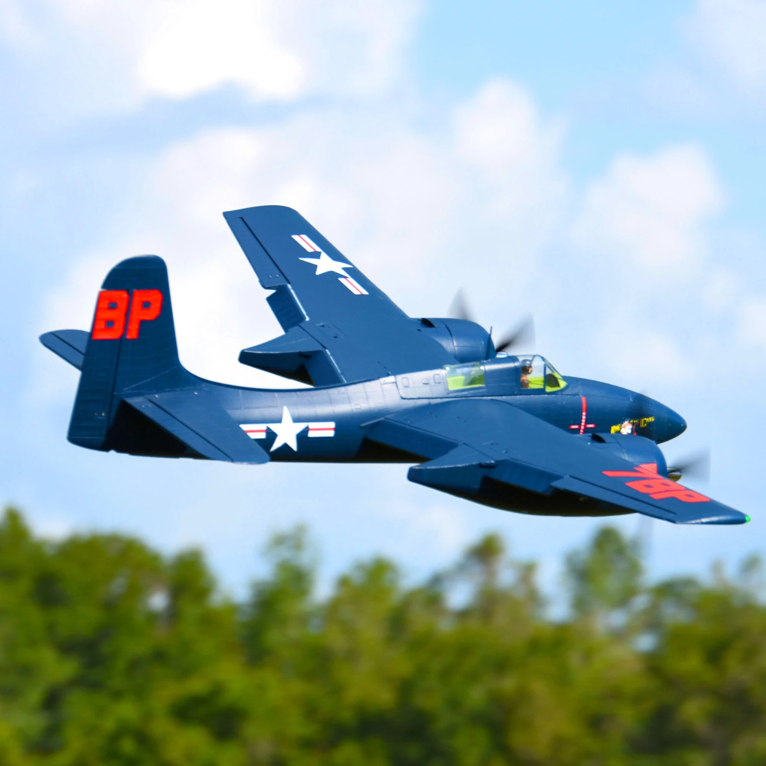 Cheap 👍 FMS F7F Tigercat 1700mm PNP with Reflex, Blue 👍 8 Cheap 👍 FMS F7F Tigercat 1700mm PNP with Reflex, Blue 👍 - Image 8