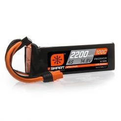 Best deal 🛒 Spektrum 14.8V 2200mAh 4S 100C Smart LiPo Battery: IC3 🛒